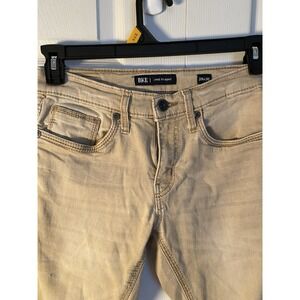 BKE Straight Denim Jeans Beige Light Wash 5-Pocket Men's Regular Size 29x30